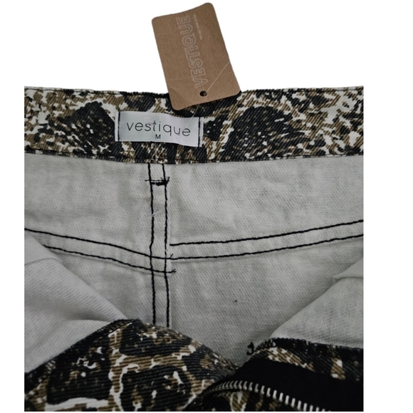 NWT Vestique Denim Mini Snakeskin size Medium - Picture 5 of 5